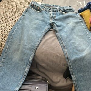 Levi blue jeans relaxed fit size 31x30